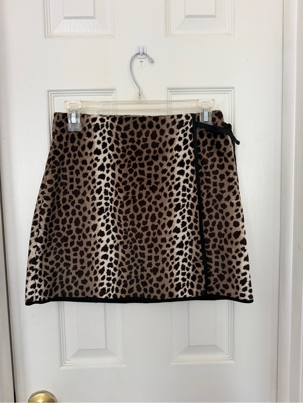 Gap Leopard Print A-Line Wrap Skirt